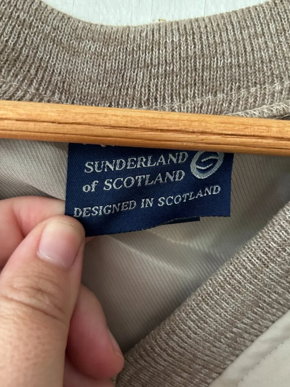 Sunderland of Scotland‎ Tan Golf Vest Mens Large USGA Vneck Made in USA Pullover